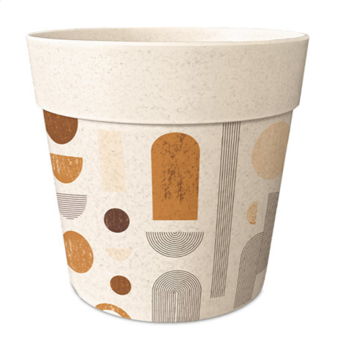 Cache Pot en Fibre de Bambou graphique