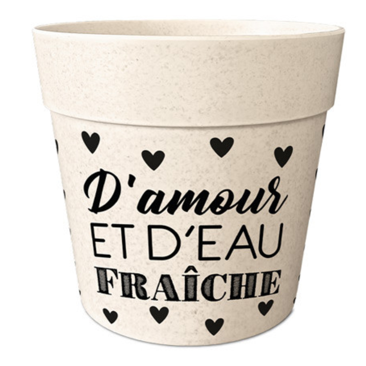 Cache Pot en Fibre de Bambou - d'amour et d'eau fraiche