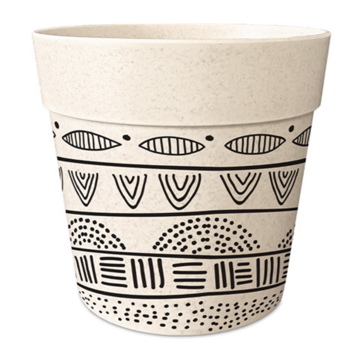 Cache Pot en Fibre de Bambou - Ethnique - 15.5 cm