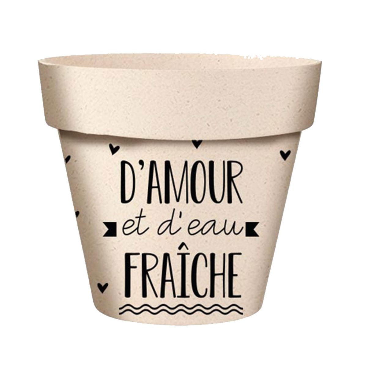 Cache Pot en Fibre de Bambou - D'Amour et d'eau Frache