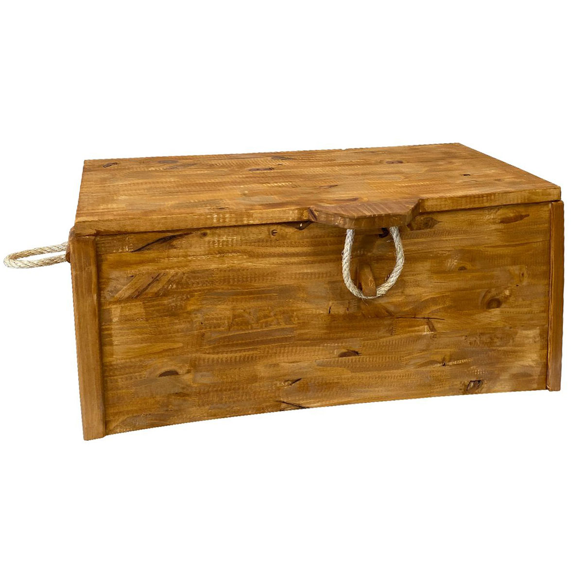 Grand coffre en bois de pin fait main