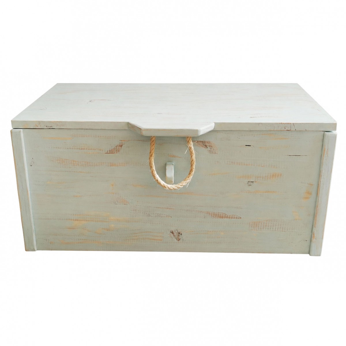 Grand coffre en bois de pin fait main