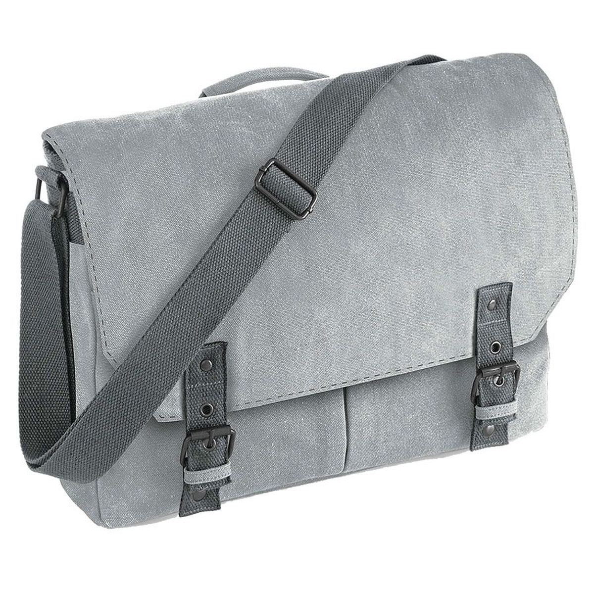 Sac messager Vintage - Gris