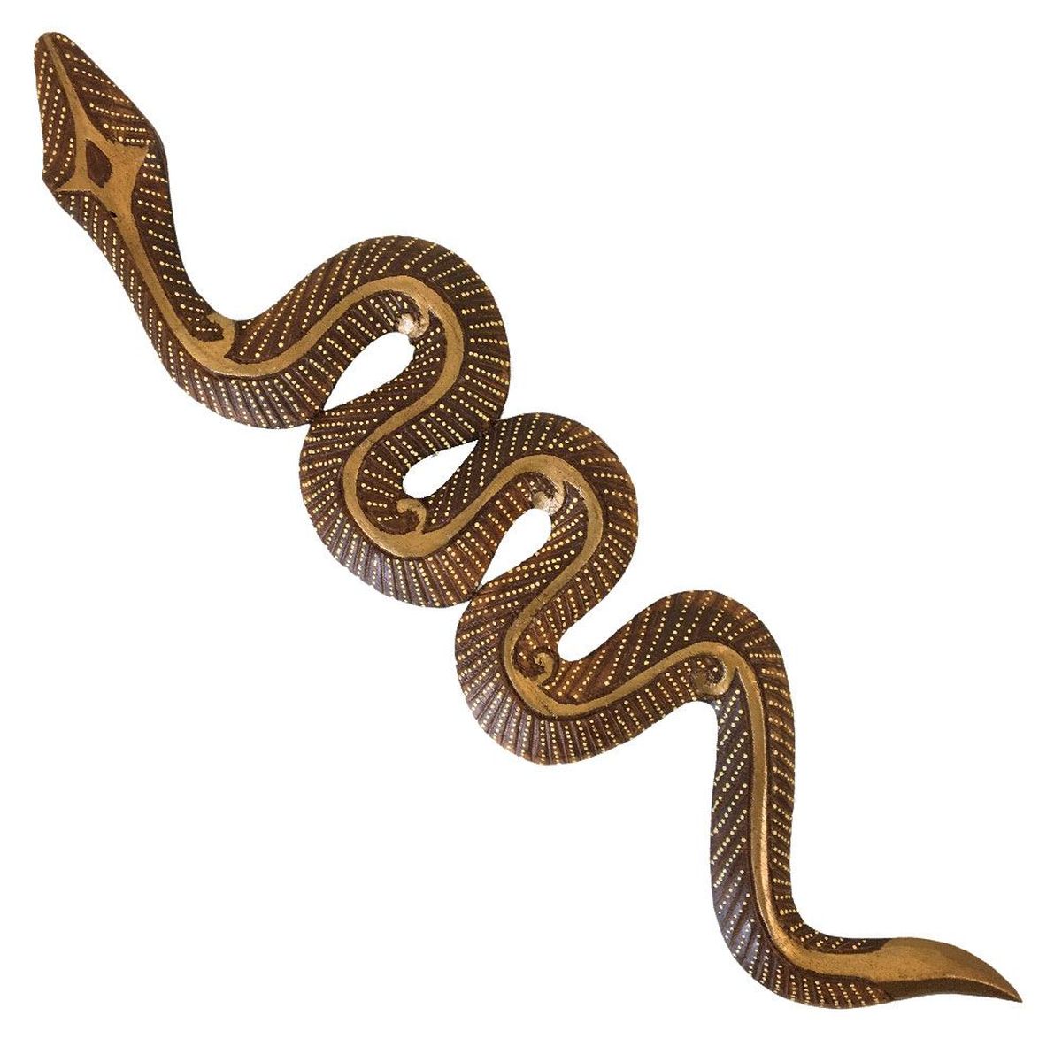 Décoration Murale Serpent en bois 50 cm