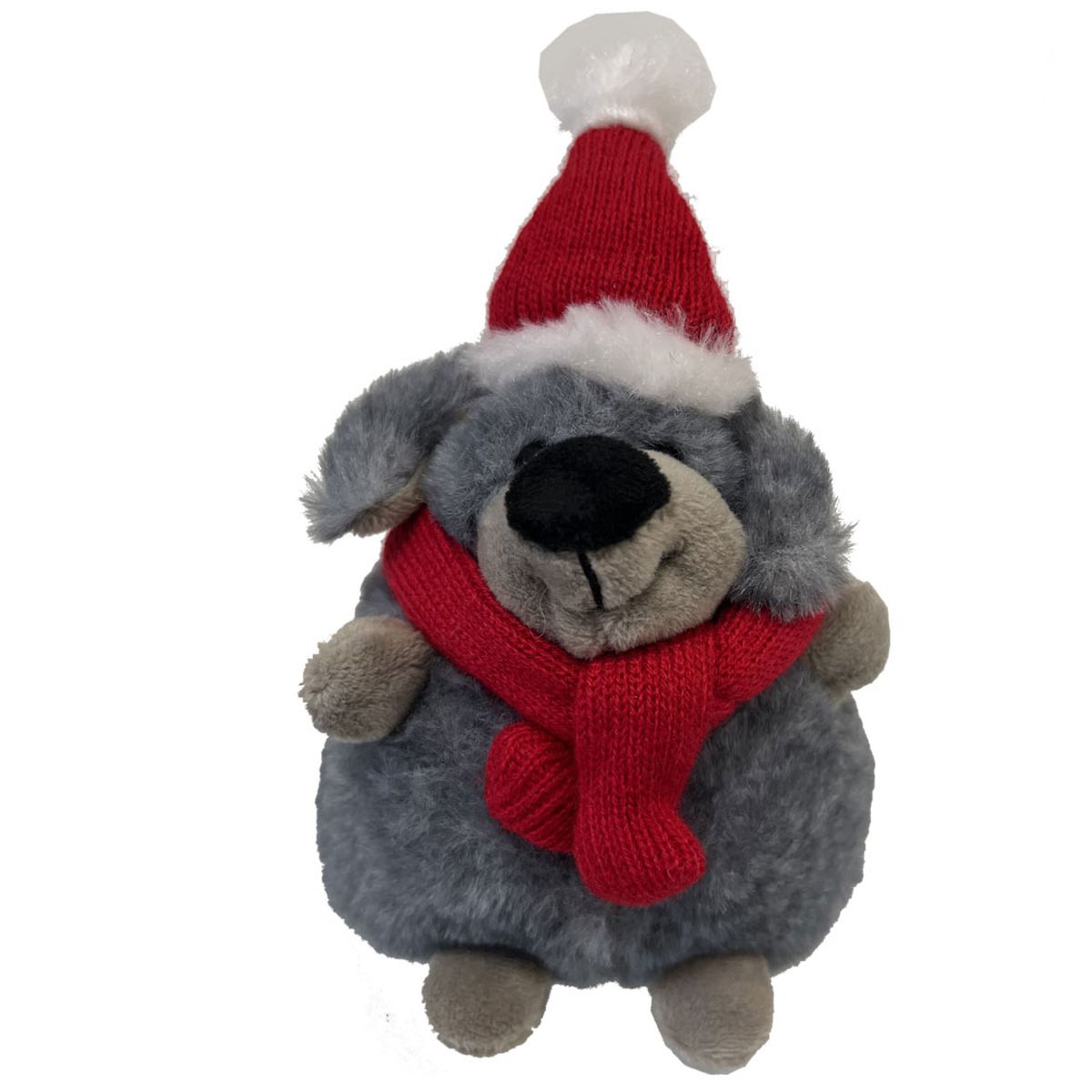 Peluche Boule Ornement de sapin - Le Chien - 11 cm