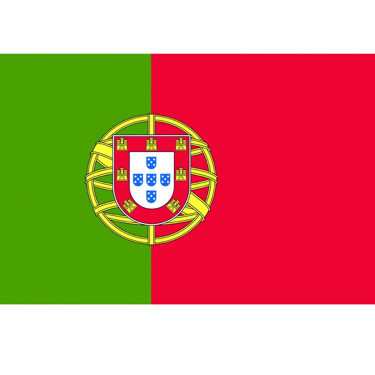 Plaque mtal Portugal - 30.5 x 20 cm