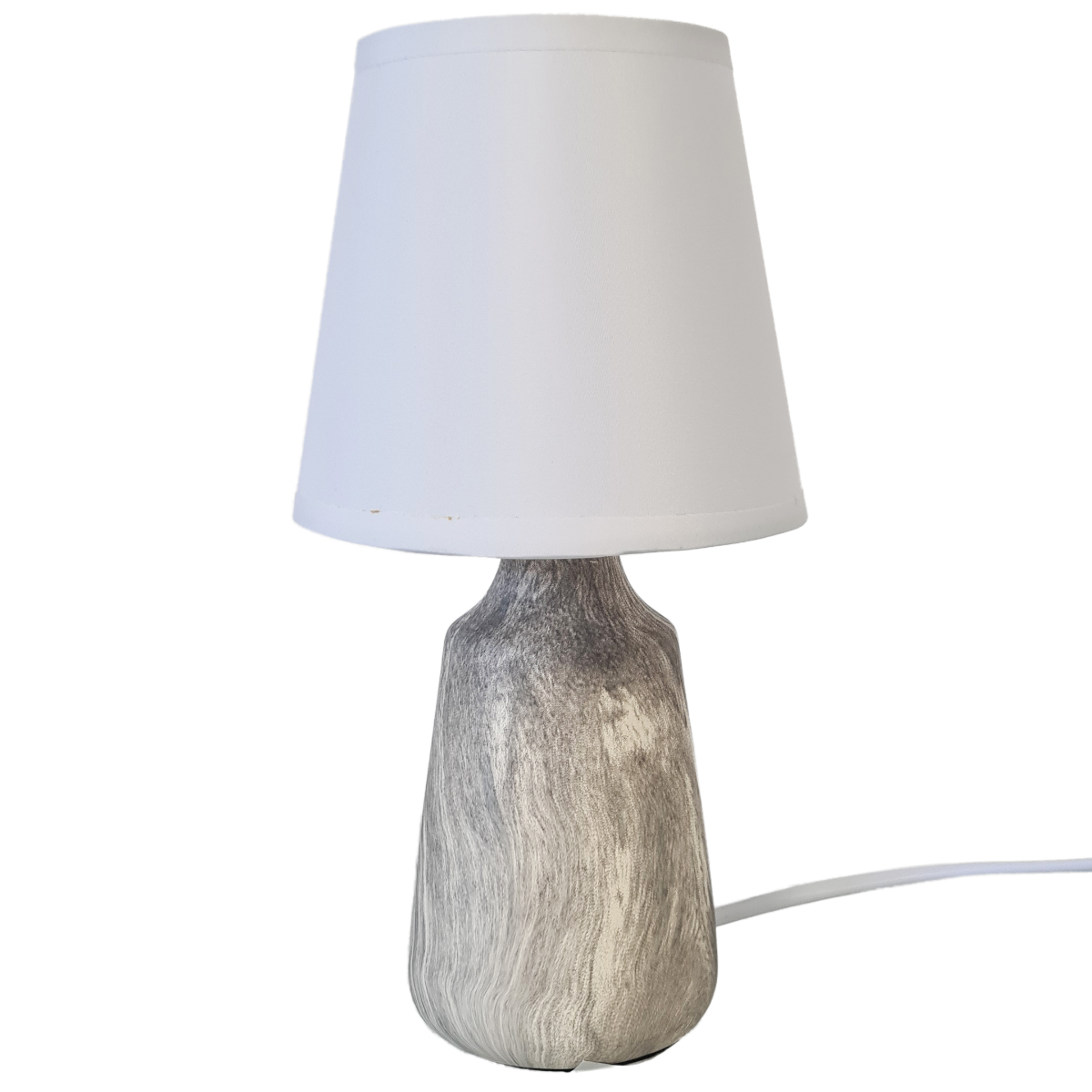 Lampe de chevet Beige marbr 24 cm