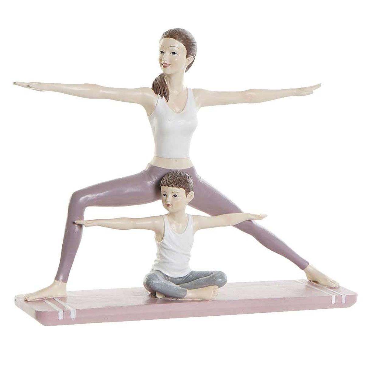 Figurine Maman Yogin et son enfant 19 cm