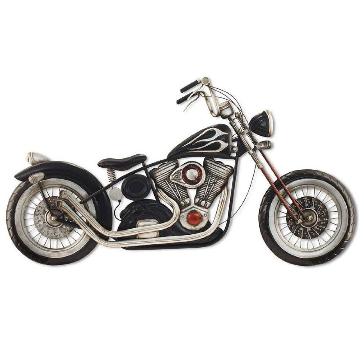 SPYMINNPOO Figurine de Moto en Fer de Style Industriel, Décoration de Moto Rétro pour Salon, Chambre à Coucher, Matériau de qualité Supérieure, 10,0 X 5,5 X 2,8 Pouces