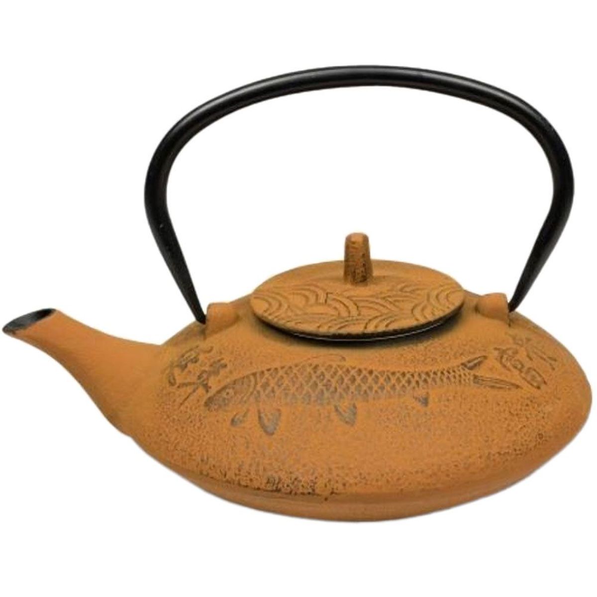 Bouilloire Tetsubin Japonaise En Fonte - Signée - Théière Traditionnelle - Vintage
