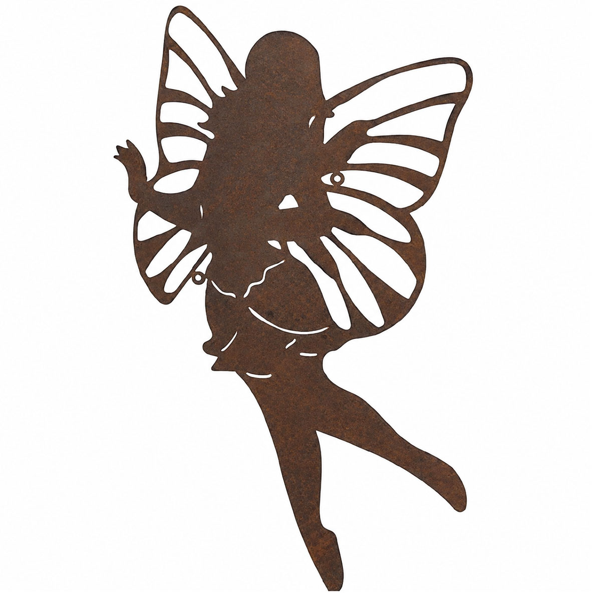 D�coration murale Petite F�e couleur Rouille 54 x 33 cm
