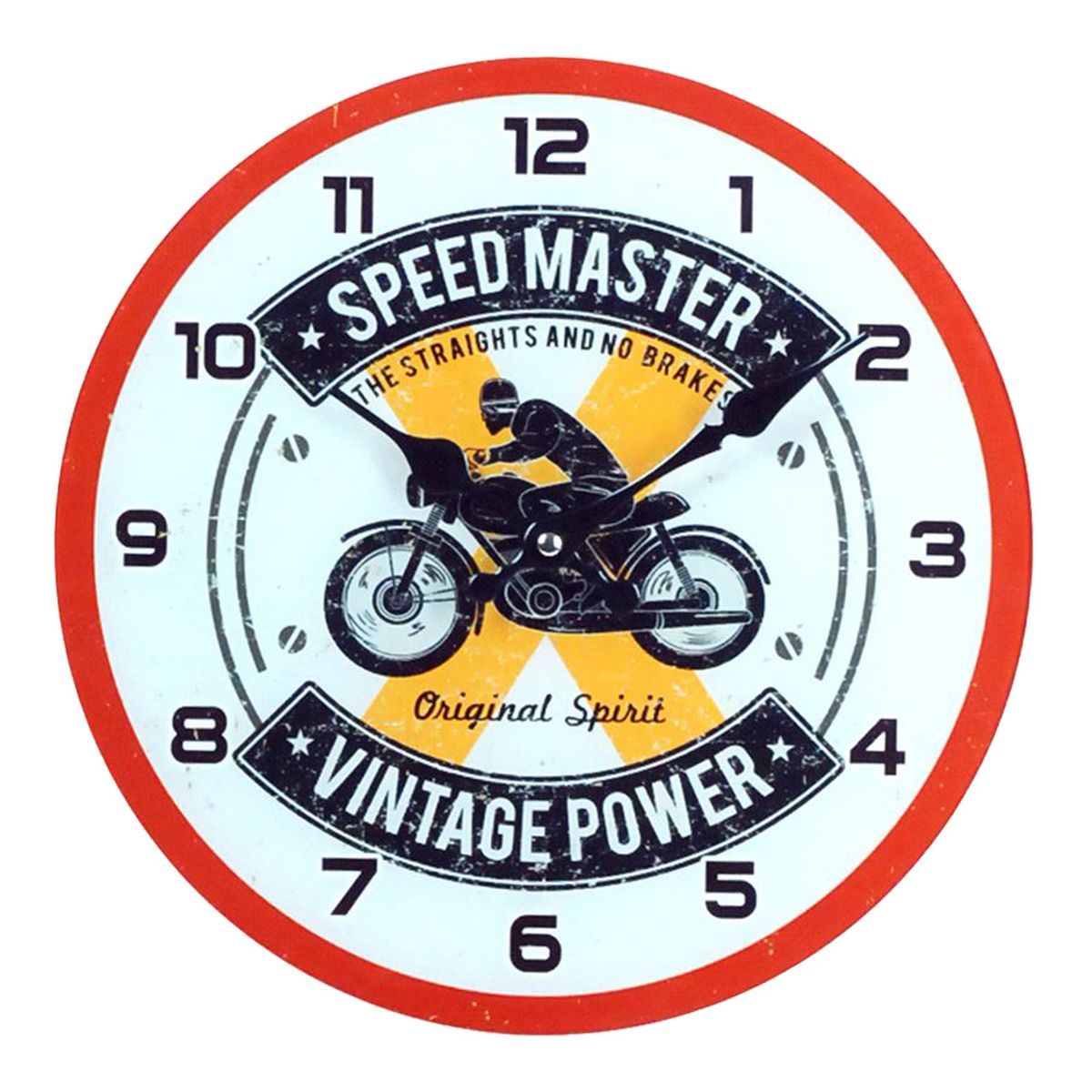 Horloge Vintage Power en verre 30 cm