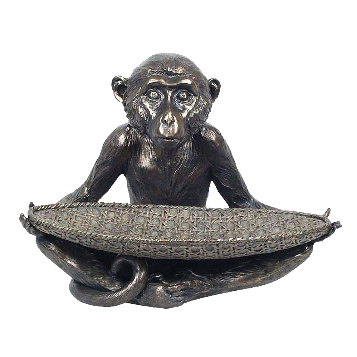 Statuette Dcorative Singes avec Coupelle