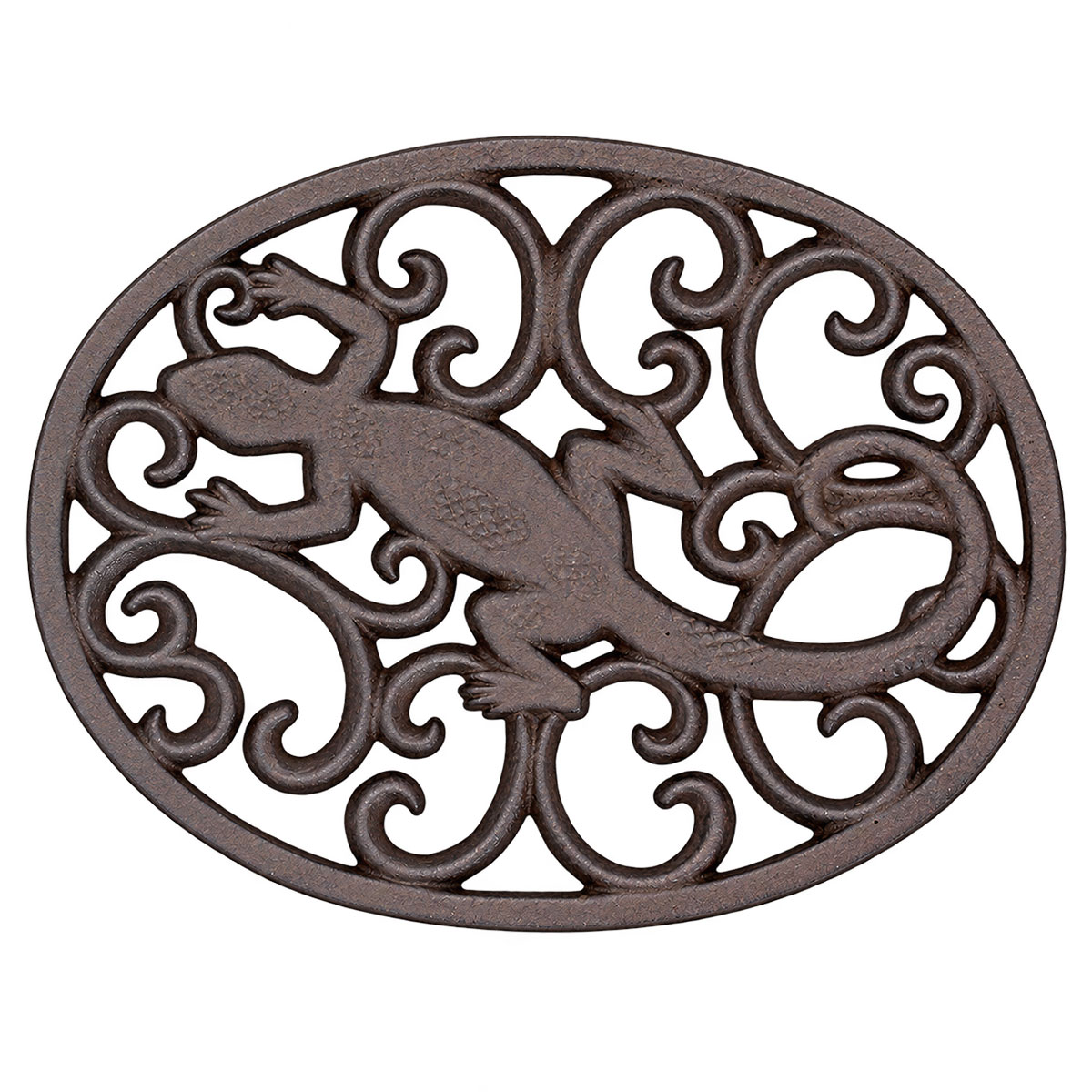 Dessous de plat salamandre en fer forg� aspect fonte 24,5 cm