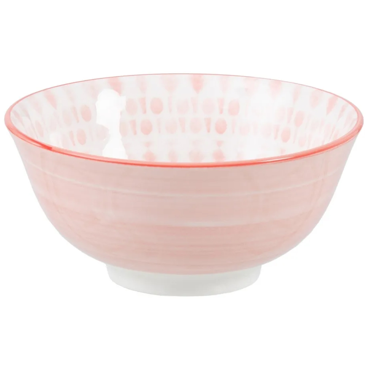 Bol ty and dye en porcelaine - Rose