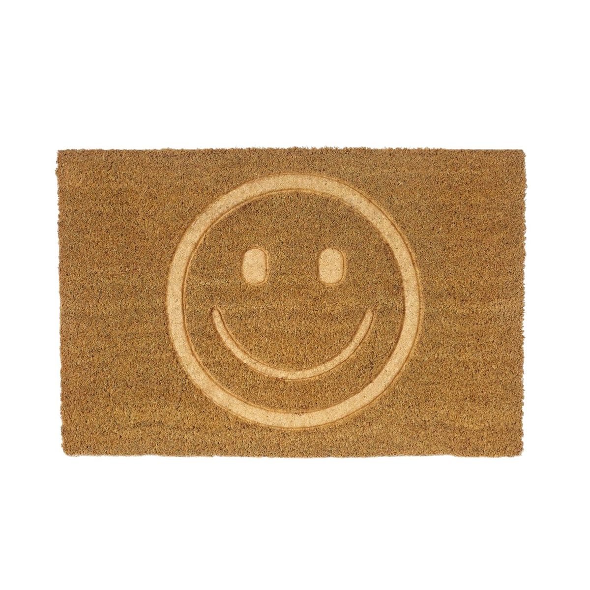 Paillasson en Fibres de coco Smiley 60 x 40 cm