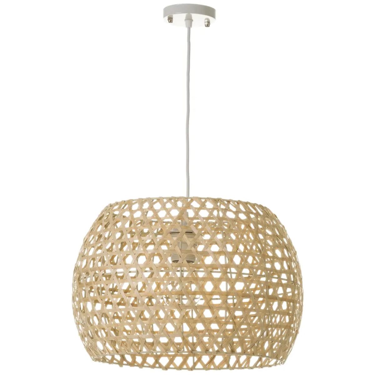 Lustre en Bambou Naturelle 23 x 35 cm