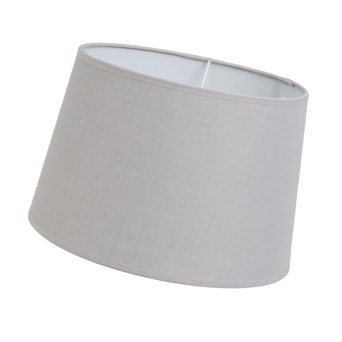 Abat-jour gris clair � Hauteur 18,5 cm