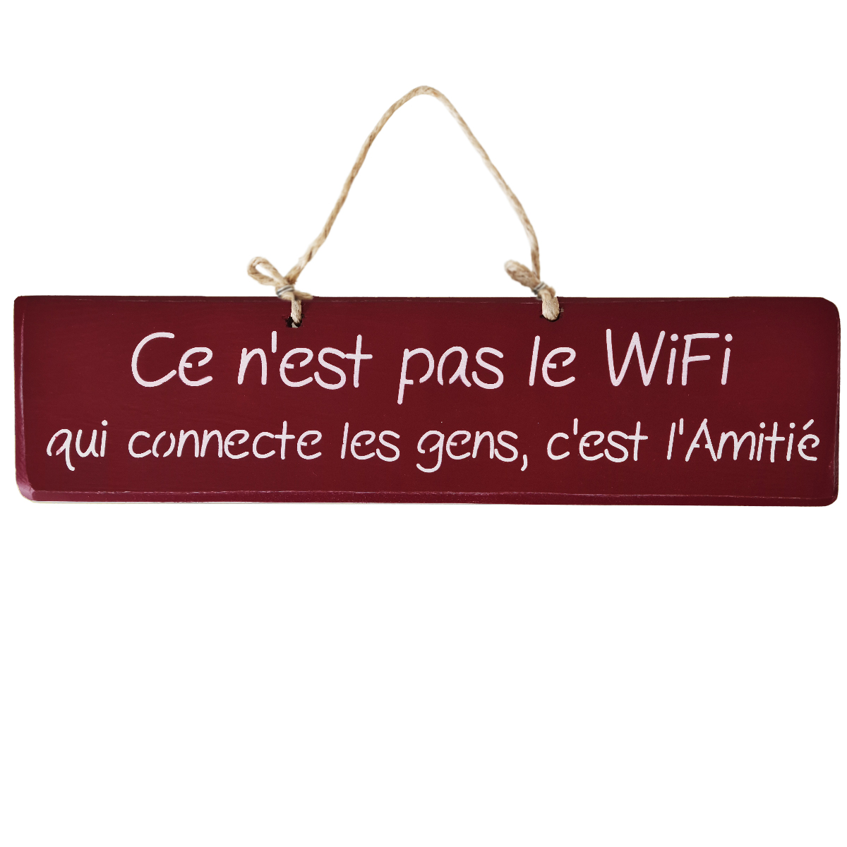 Pancarte dcorative en bois - Ce n'est pas le wifi