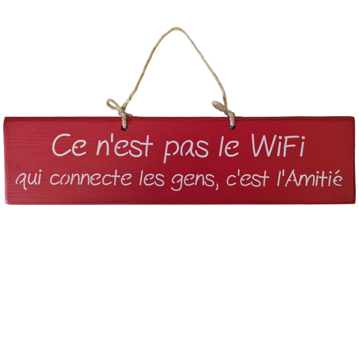 Pancarte dcorative en bois - Ce n'est pas le wifi