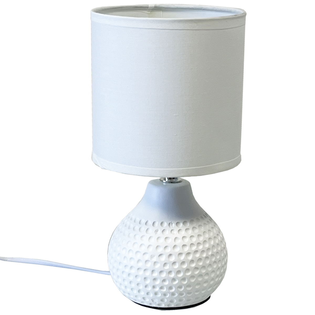 Lampe en cramique 25 cm - Modle blanc