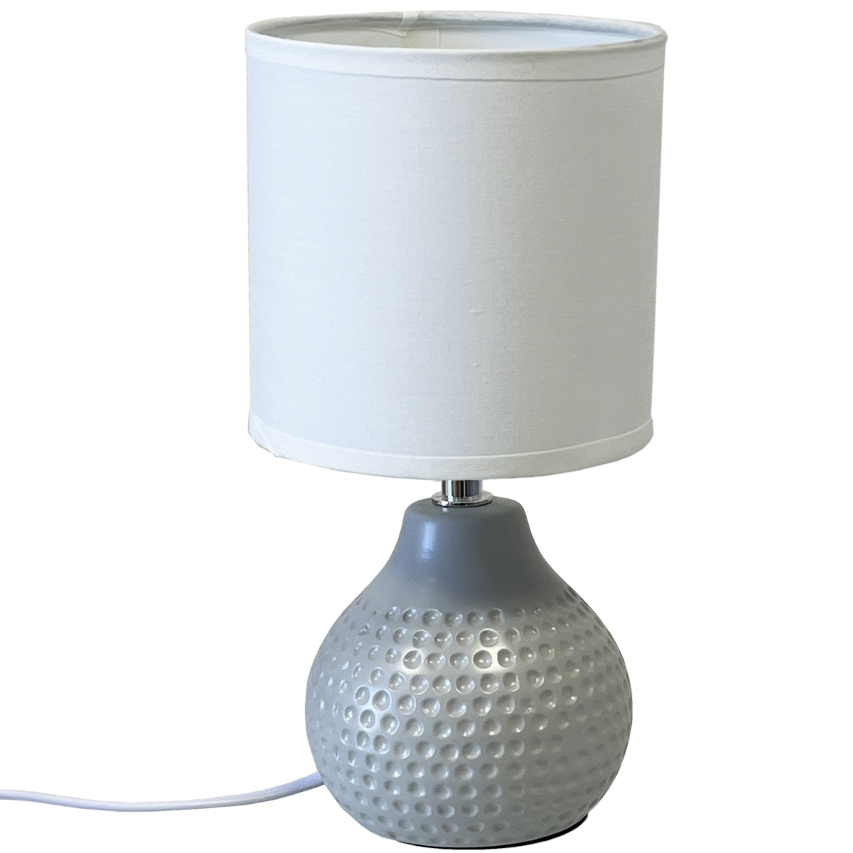 Lampe en cramique 25 cm - Modle gris