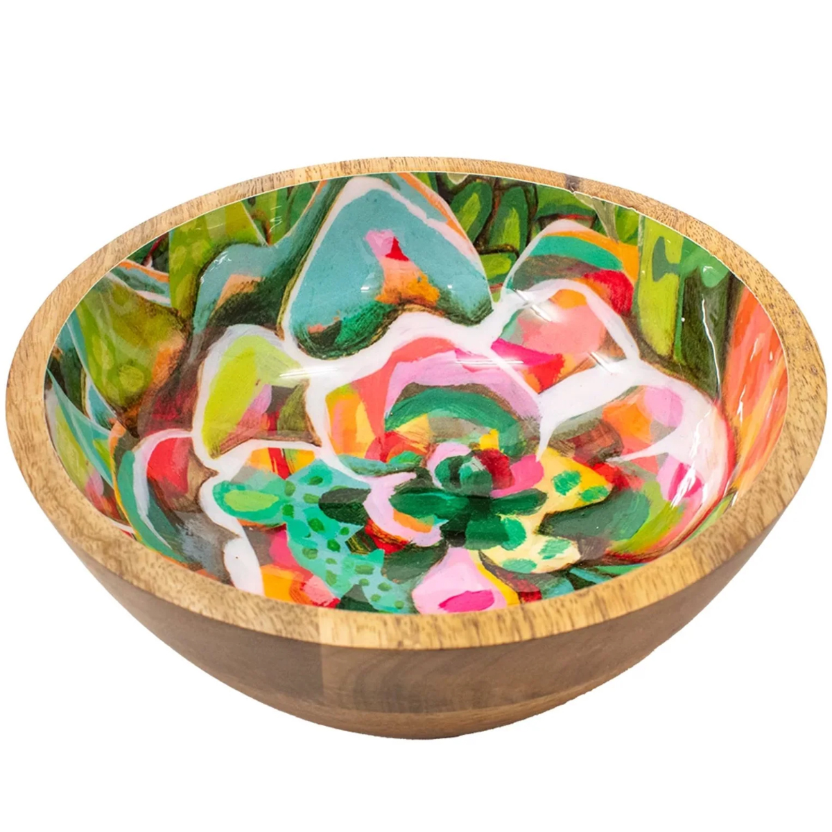 Coupelle dcorative en bois ronde Blooms - Allen Designs