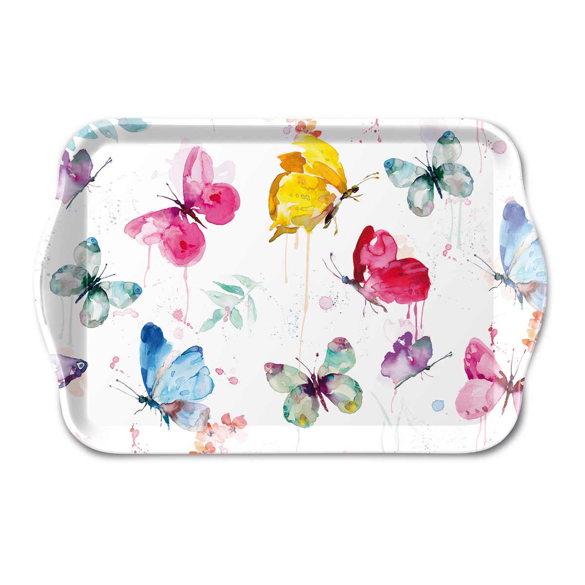 Petit Plateau Rectangulaire  Papillons Colors