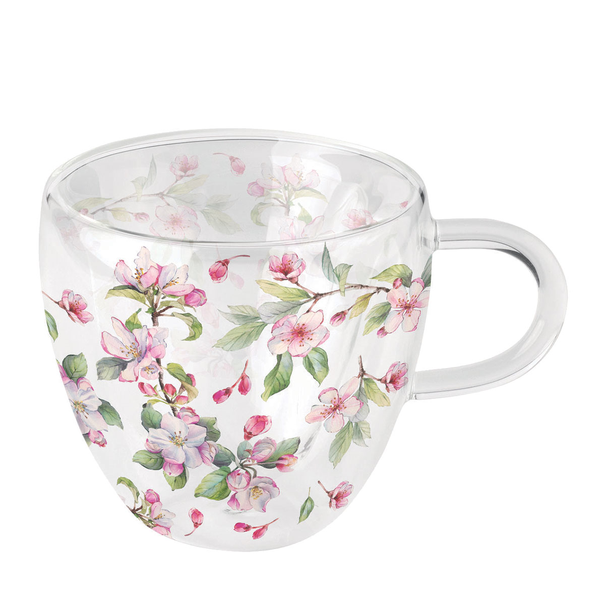 Tasse pour le th double paroi - closion de printemps