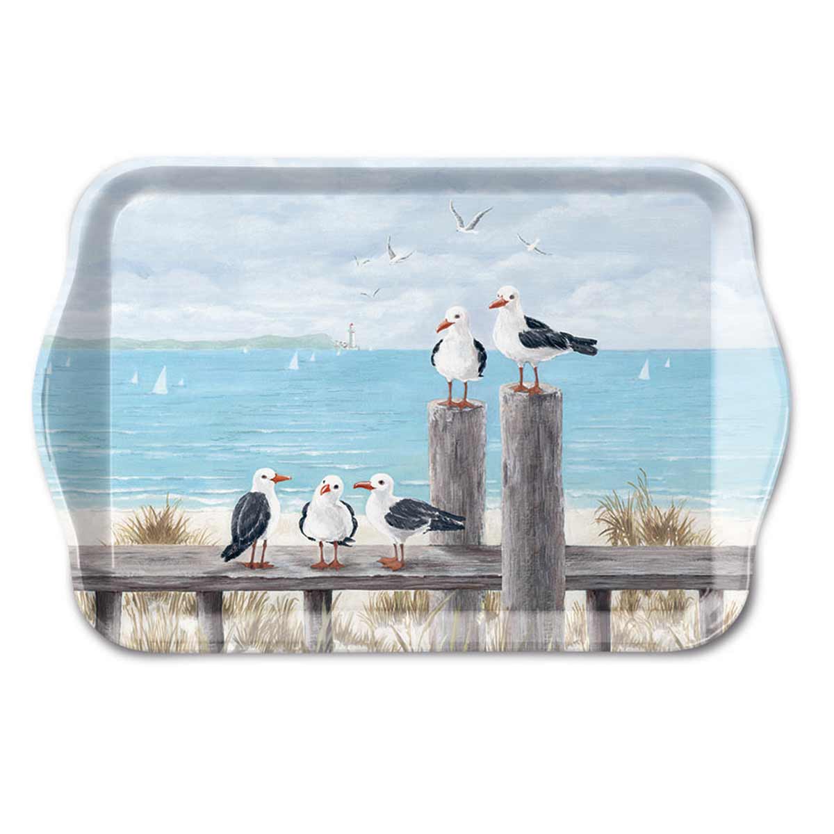 Petit Plateau Rectangulaire  Mouettes sur le Quai