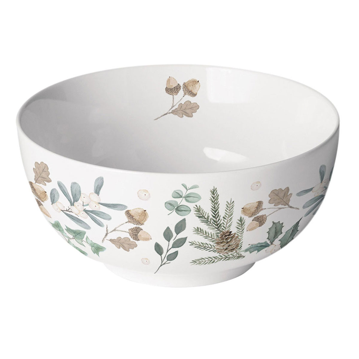 Bol en porcelaine fine d�cor nature hivernale 0,40 L