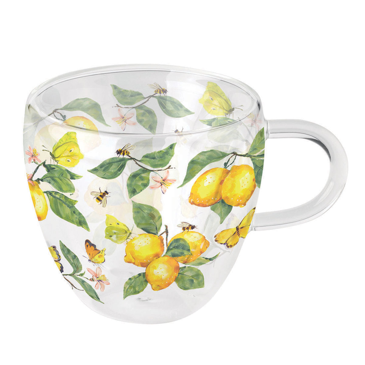 Tasse � Th� Double Paroi � Fleurs du Printemps