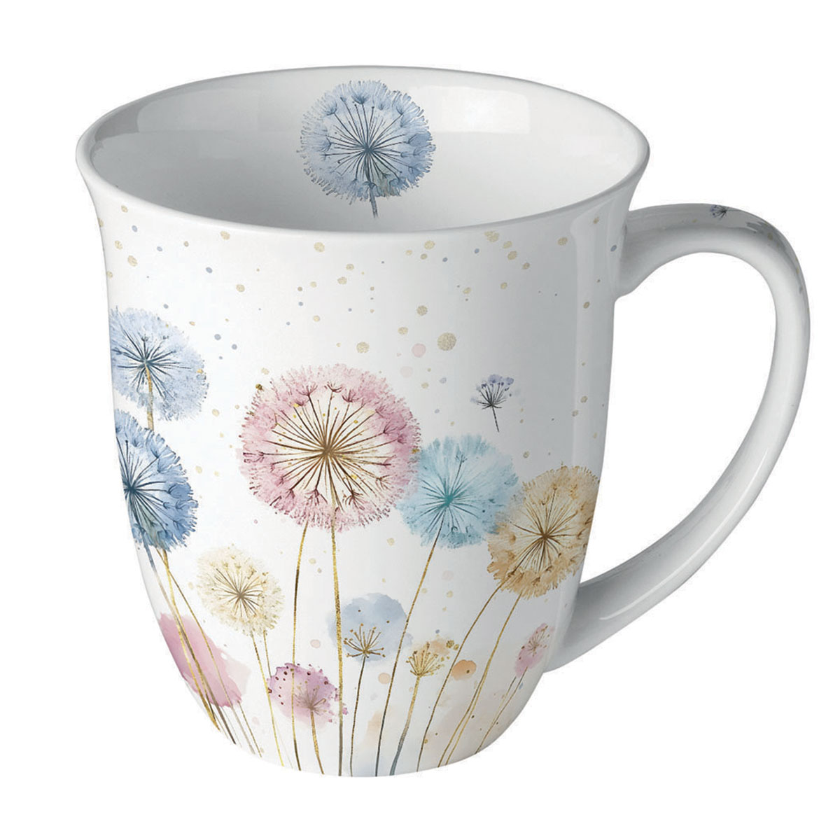 Mug pissenlits pastel en porcelaine fine 400 ml