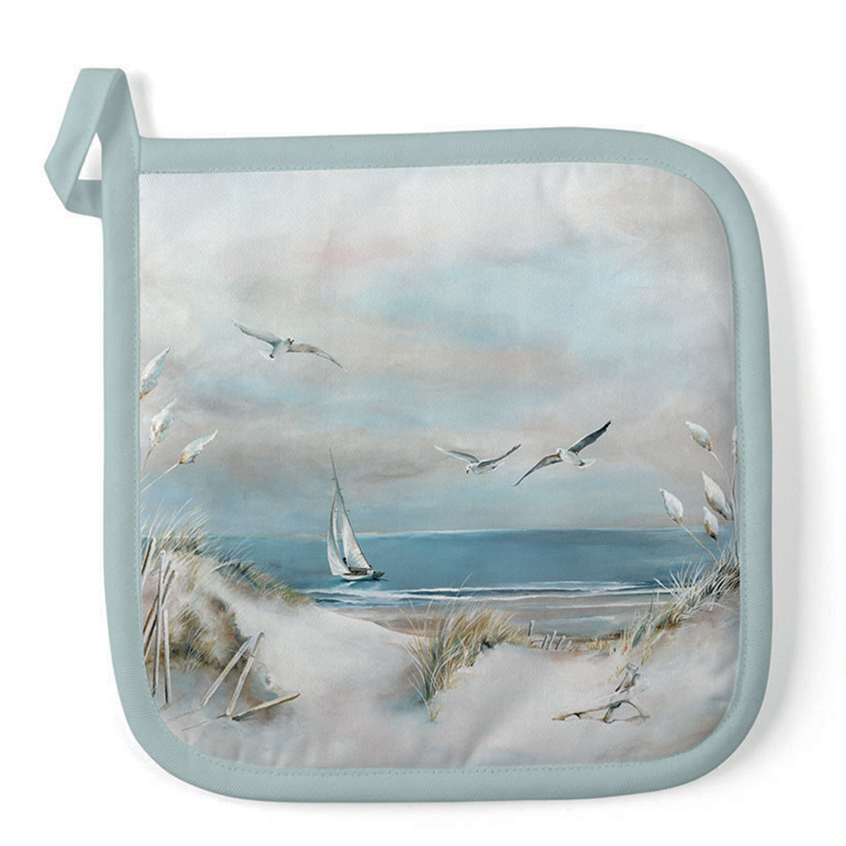 Manique de cuisine bord de mer 20 � 20 cm