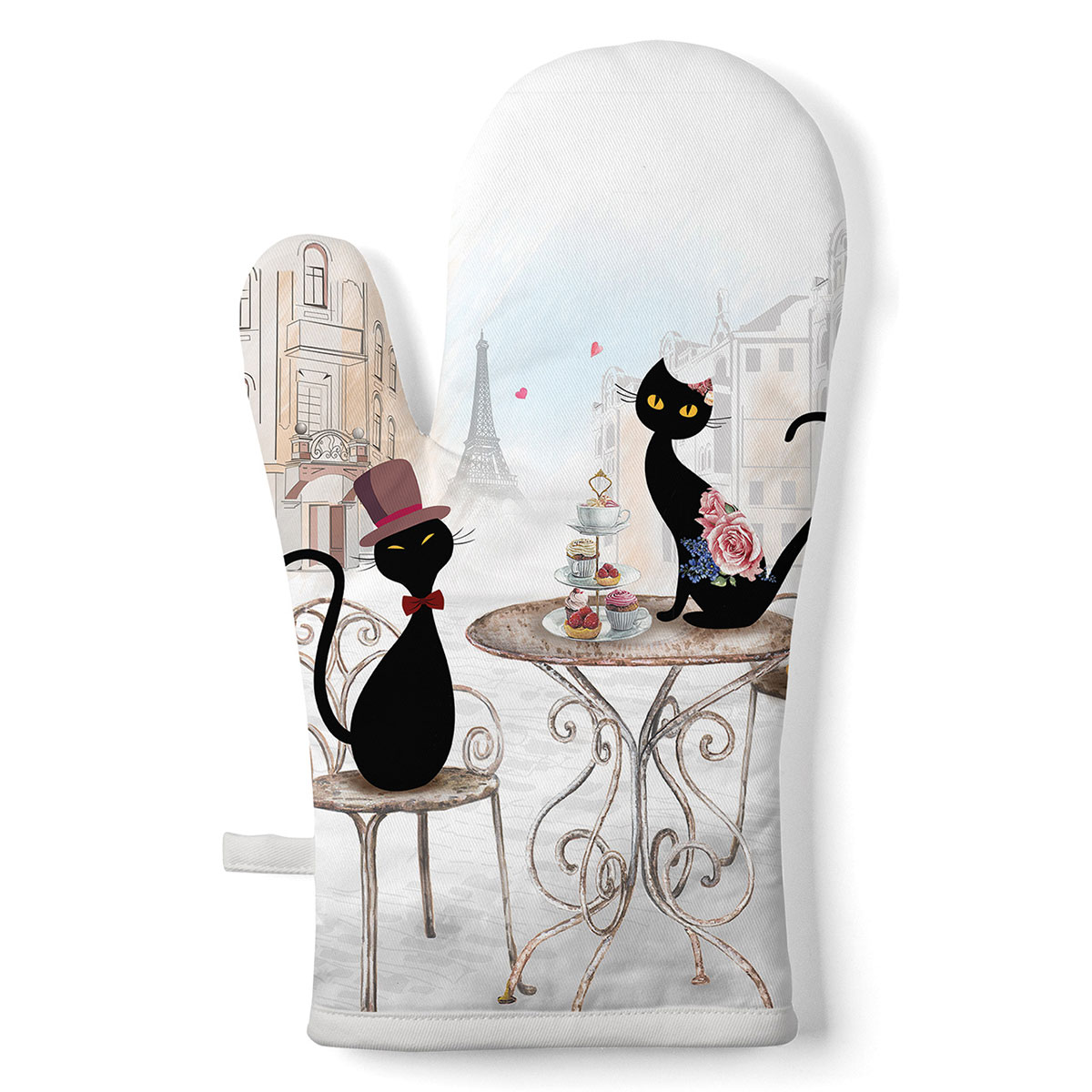 Gant de cuisine chats � Paris 30 x 18 cm