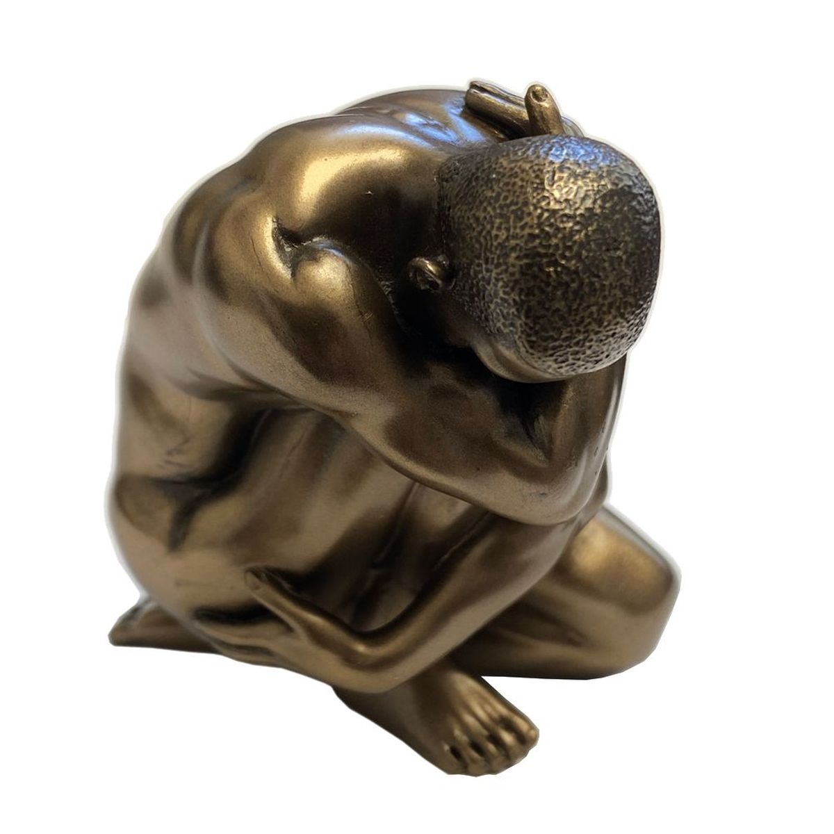 Figurine Homme nu bronze en rsine 6 cm