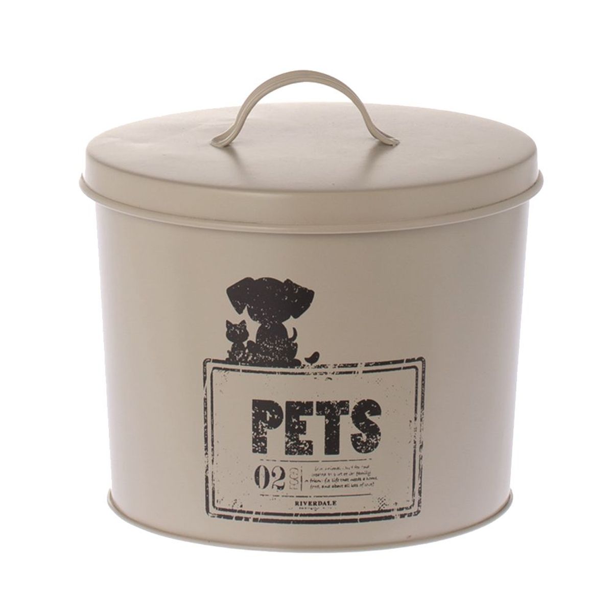 Ecuelle Animalerie Chien Chat Jarre A Croquettes Ou Friandises Chat Et Chien Beige Cm