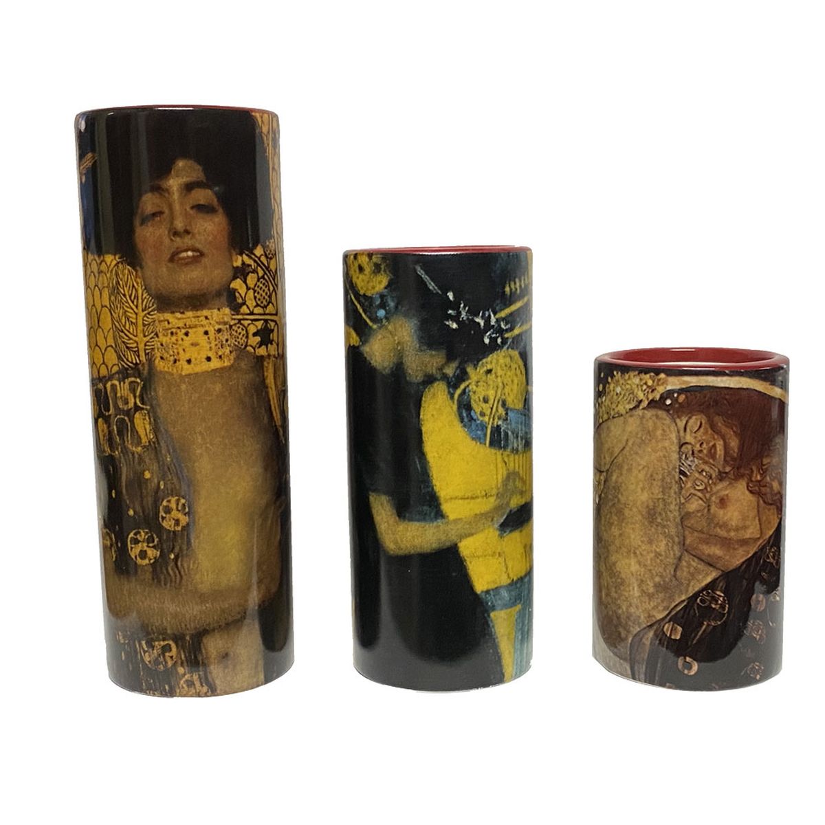 Set de 3 Bougeoirs Klimt - Judith - Dana - Music