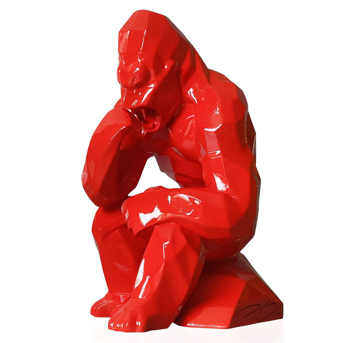Figurine Orlinski � Kong Penseur Rouge