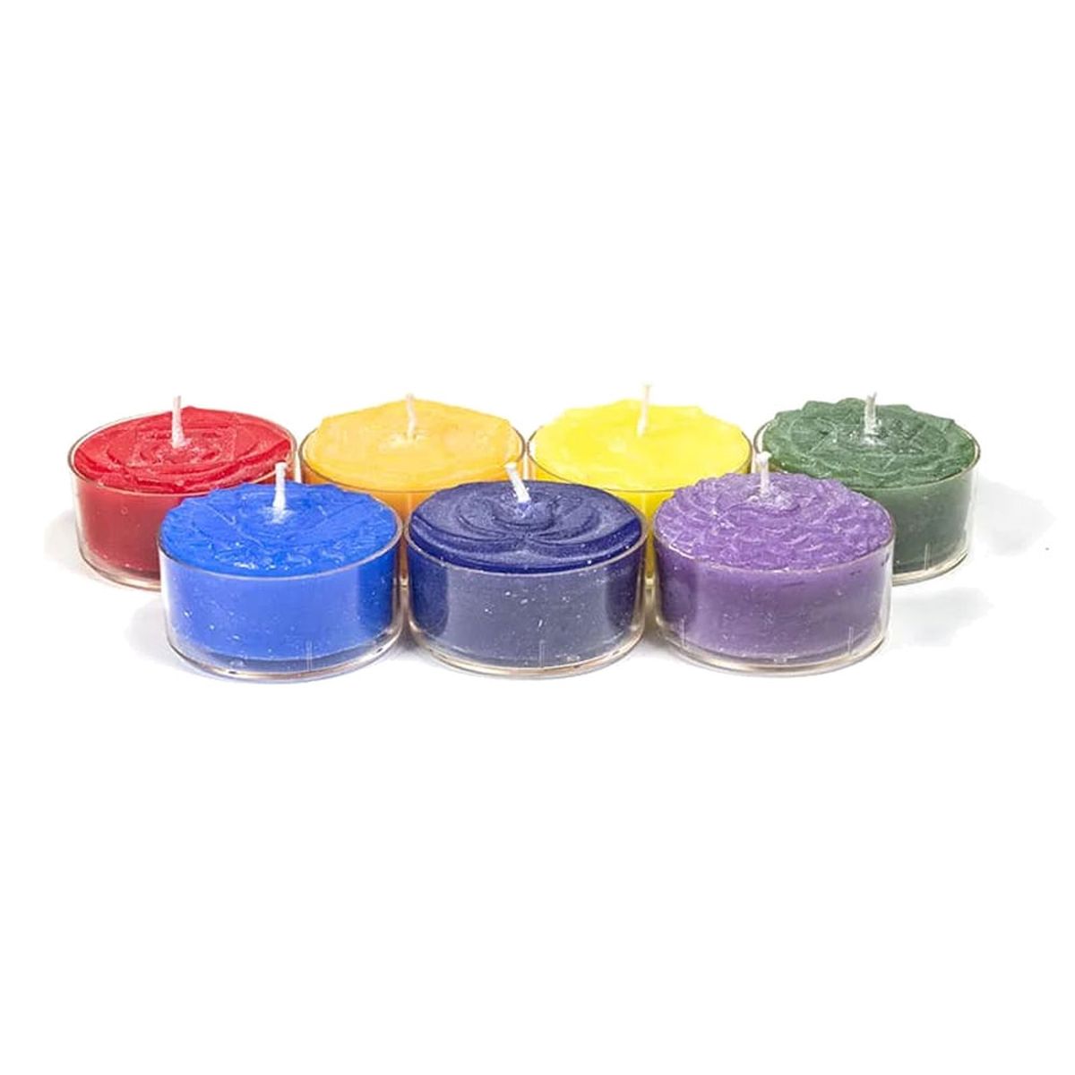 7 Bougies chauffe-plat parfumes aux couleurs des Chakras