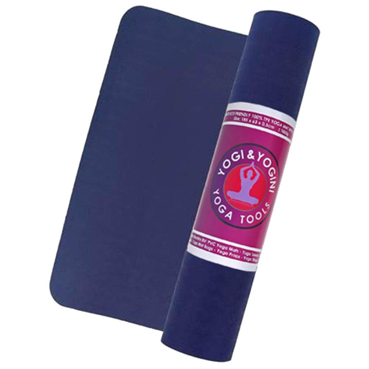 Tapis de yoga TPE Indigo et Gris