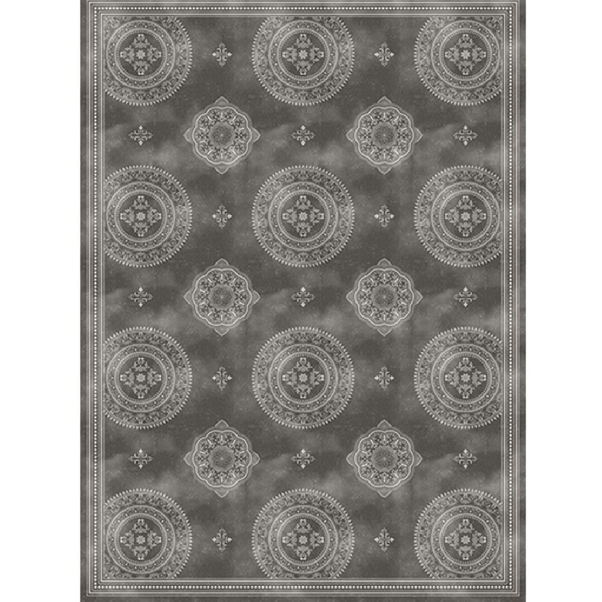 Tapis PROVENCE brun 60 x 90 cm - Lin infroissable antidrapant