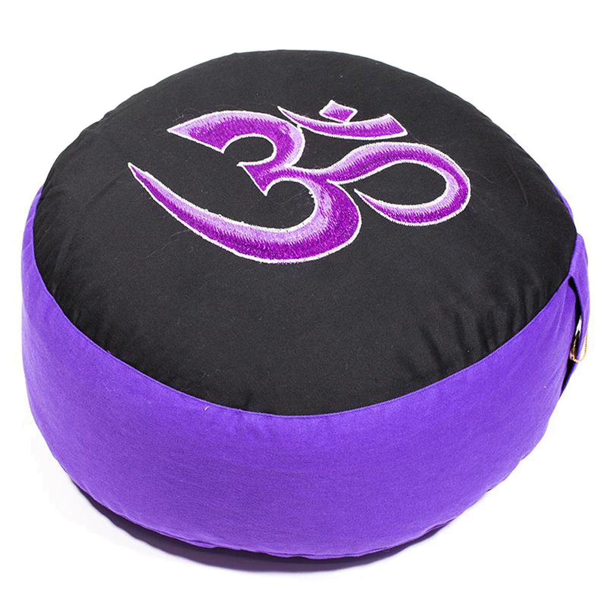 Coussin de mditation OM - AUM Noir et Violet