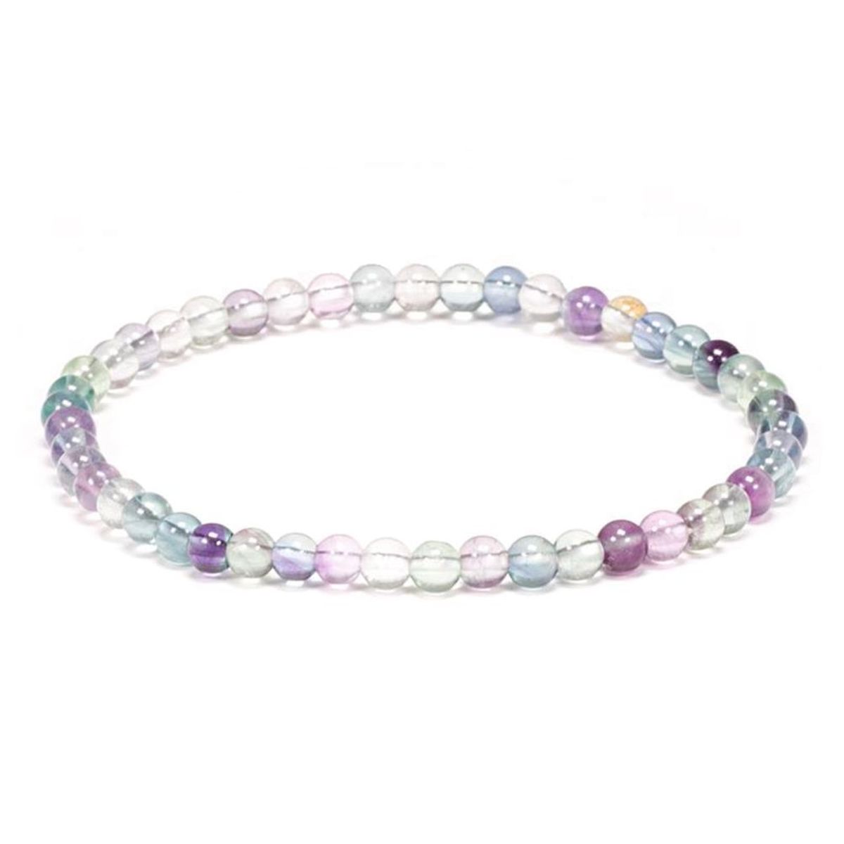 Bracelet perles de Fluorite - spath fluor 19 cm