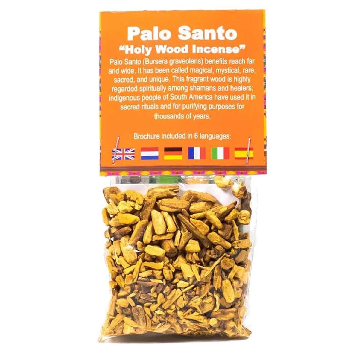 Encens Bois sacr Palo Santo 20 Grammes en petits copeaux