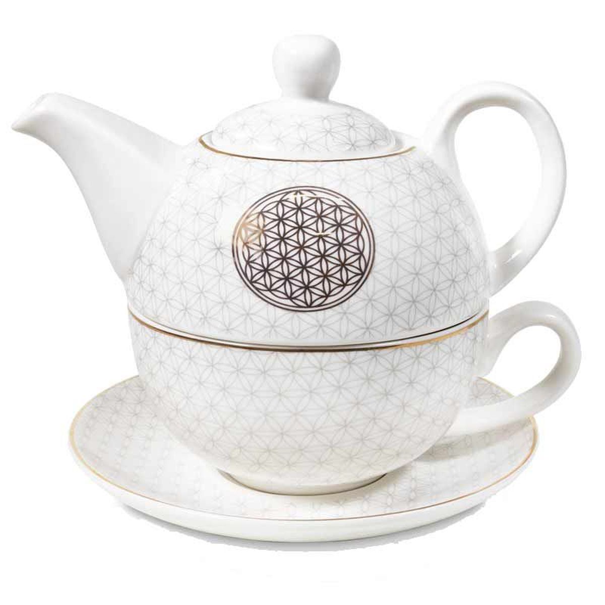 Repose sachet - FORME THÉIÈRE - Porcelaine blanche