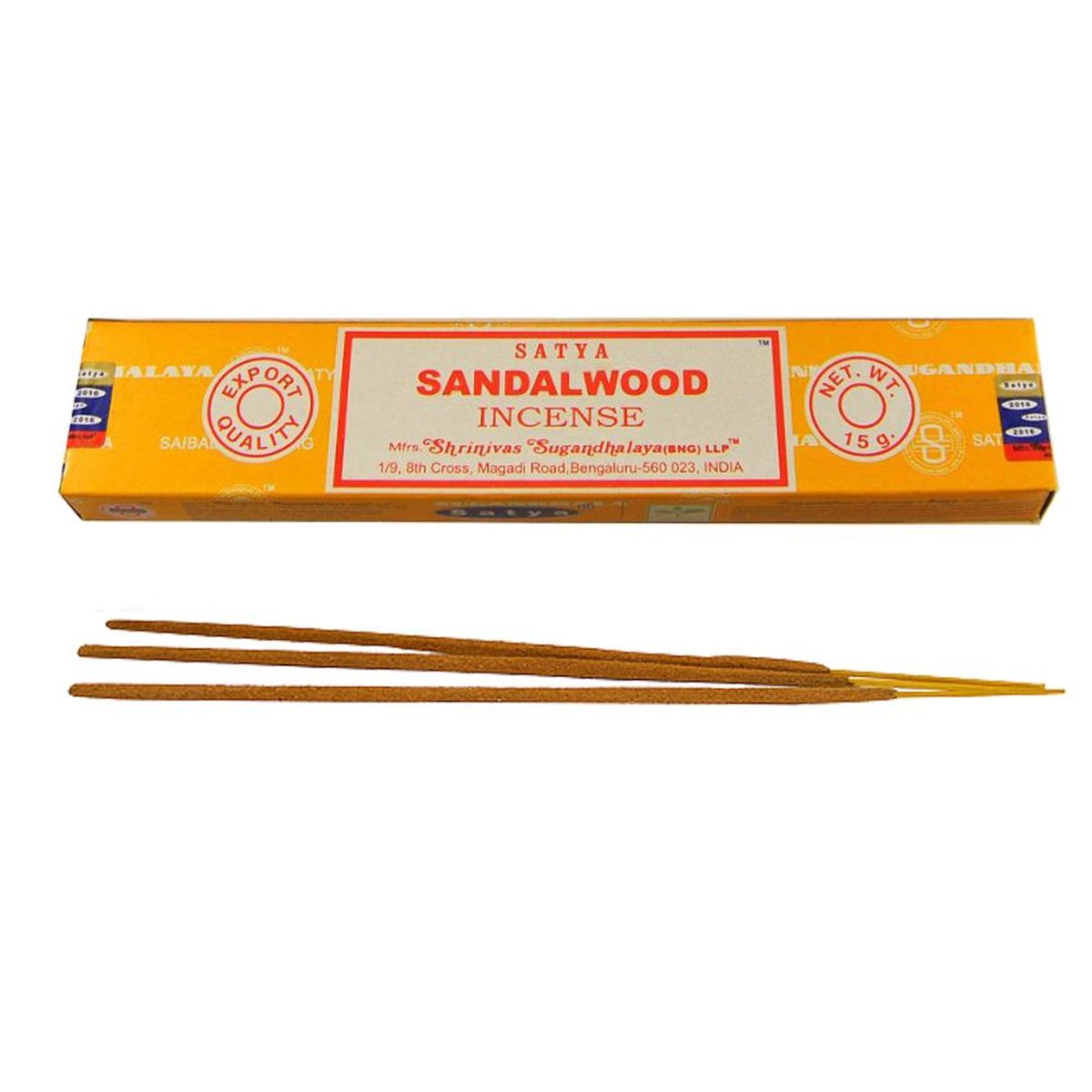 Encens Satya Nag Champa Sandalwood 15 g - Bois de santal