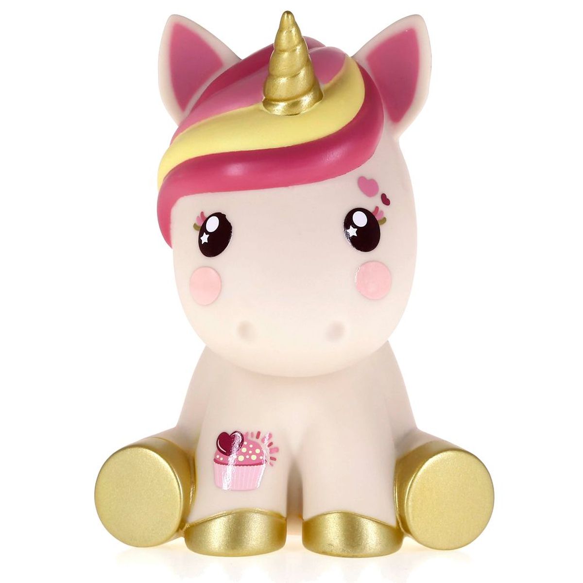 GALUPY Set Jouet Licorne Café Crème – Figurine Licorne Ailée Avec Cupcake Maison, Accessoires & Autocollants – Cadeau Licorne Fille & Garçon Dès 3 Ans