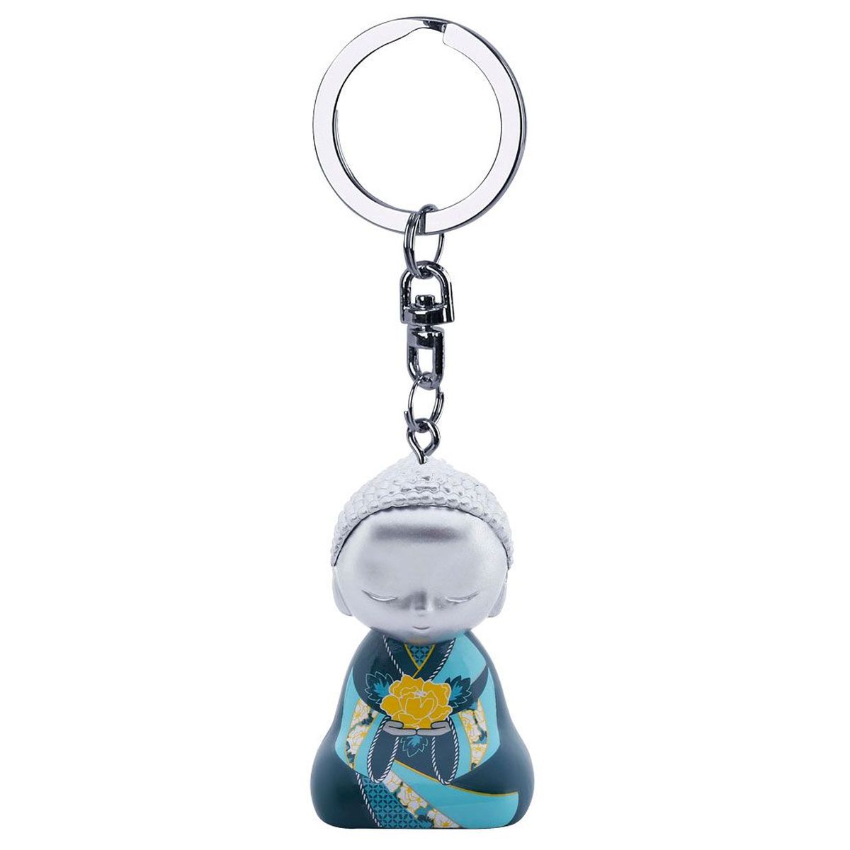 Figurine porte cls Little Buddha Bleu Ptrole - La beaut