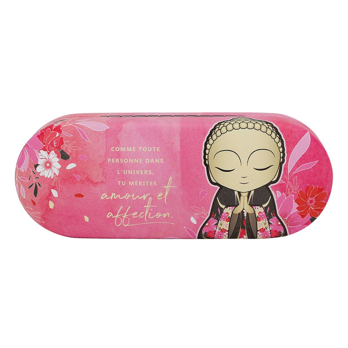 Etui  lunettes Little Buddha Rose - Amour et Affection